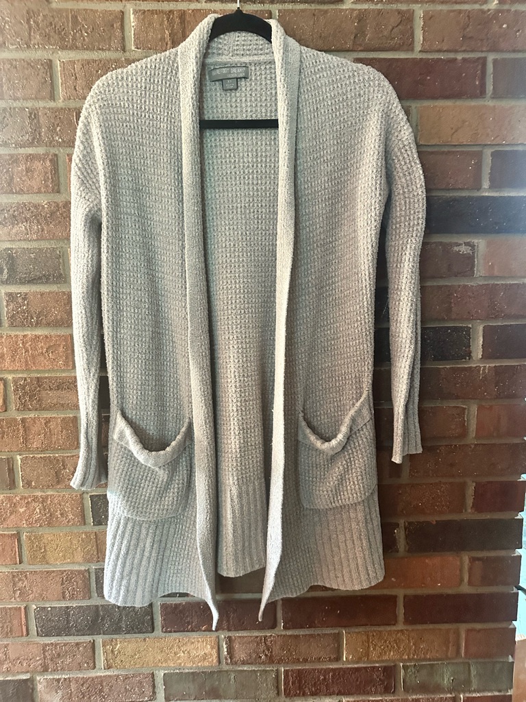 Barefoot Dreams Cozychic Lite Long Weekend Cardi Gray